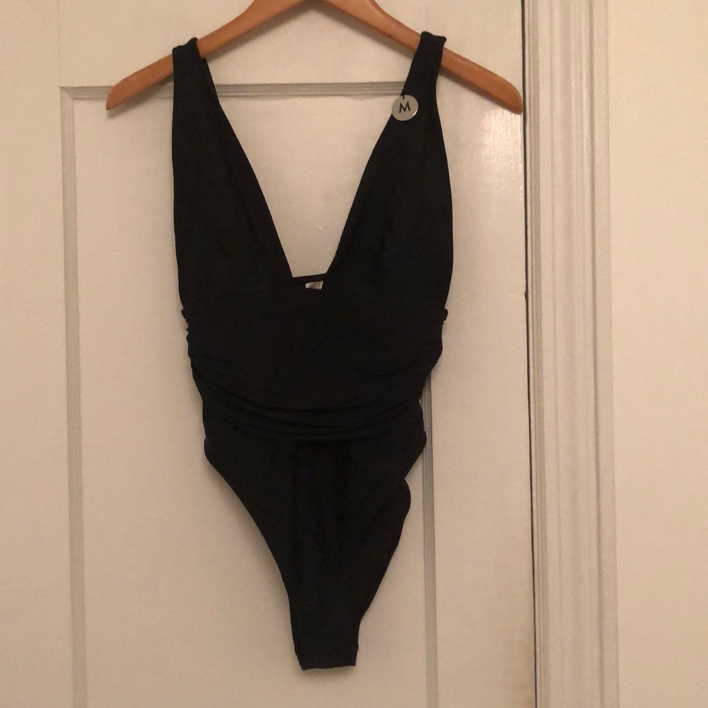 Brand New Black High-Leg Cut Swimsuit